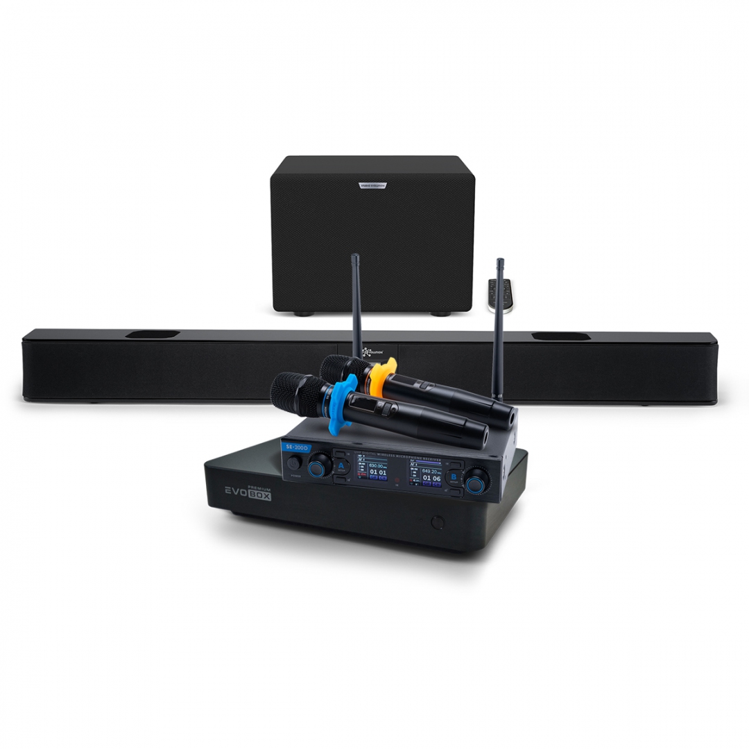 Hi-End караоке-система EVOBOX Premium + EvoSoundBar (саундбар с караоке) в Славянске-на-Кубани