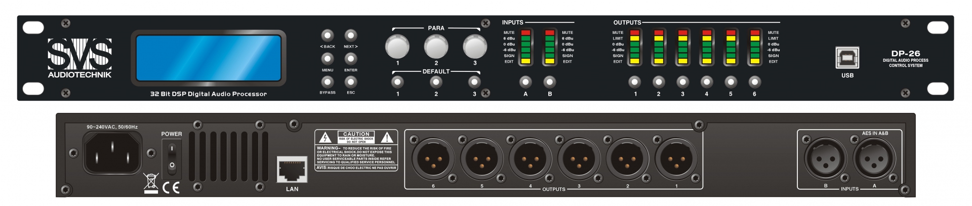 SVS Audiotechnik DP-26 Цифровой процессор: 2 входа 6 выходов в Славянске-на-Кубани