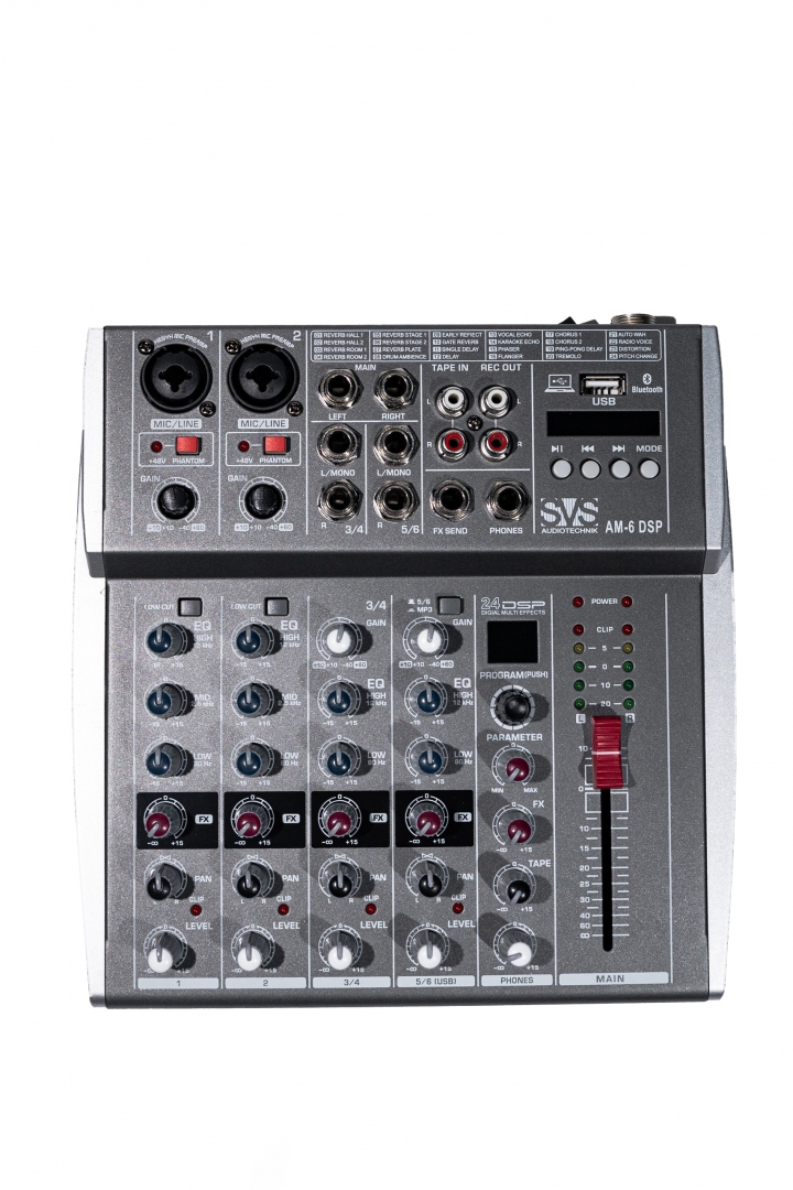 SVS Audiotechnik mixers AM-6 DSP Микшерный пульт аналоговый, 6-канальный SVS Audiotechnik mixers в Славянске-на-Кубани